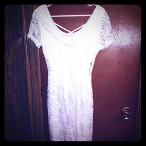 White lace dress